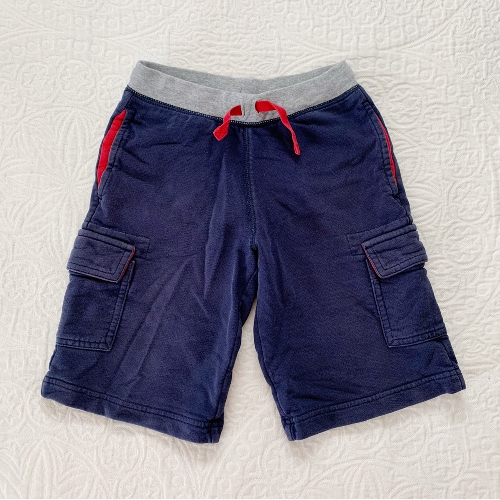Hanna Andersson Boys' Drawstring Cotton Shorts, Navy (Sz 6-7)
